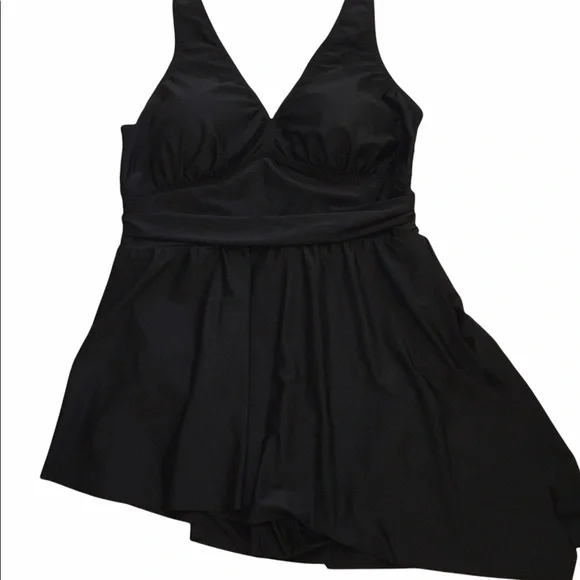 torrid Asymmetrical Skirt Dress Swimsuit 1X NEW - Picture 2 of 5